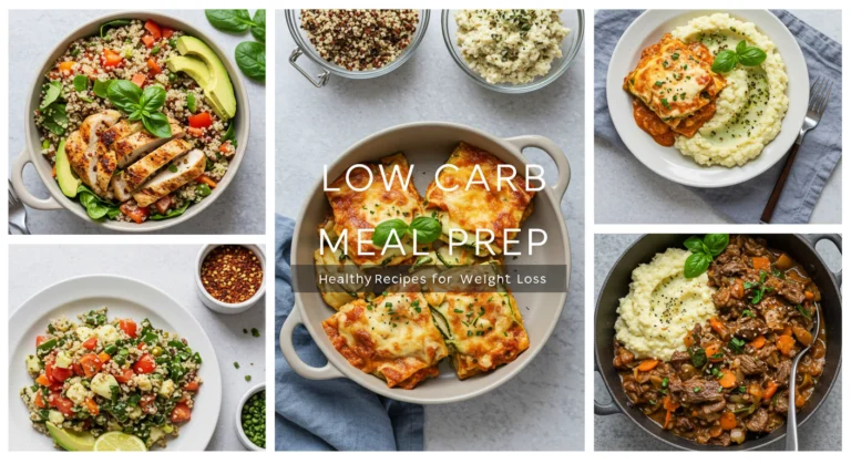Low-Carb Meal Prep Healthy Recipes for Weight Loss